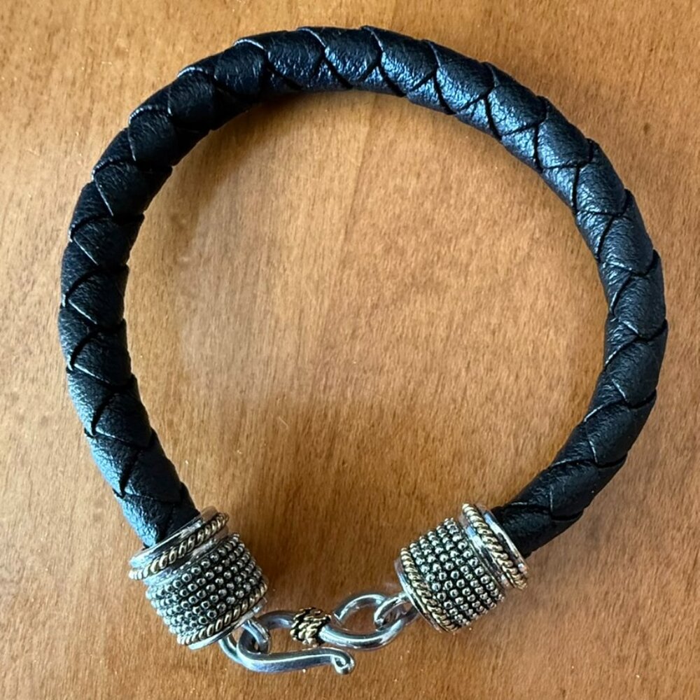 Lia Sophia black rope bracelet